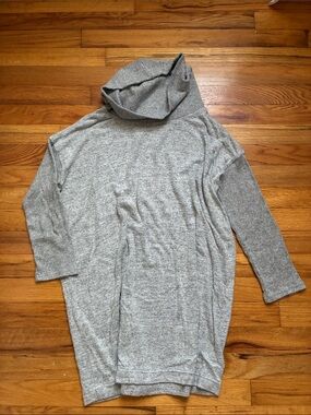 GAP Light Gray Cowl Neck Tunic Sweater